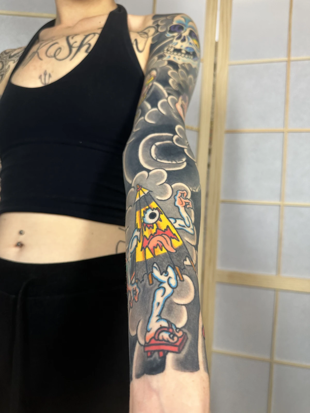 Tatuaje tradicional japonés realizado por Perea en No Glory Tattoo Parlour
